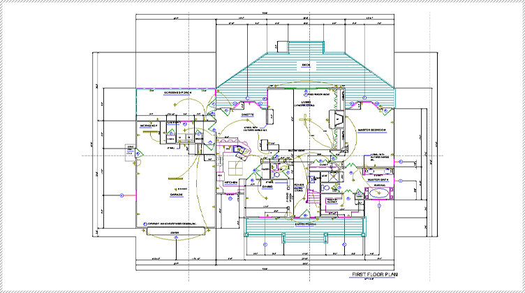 2d house plan