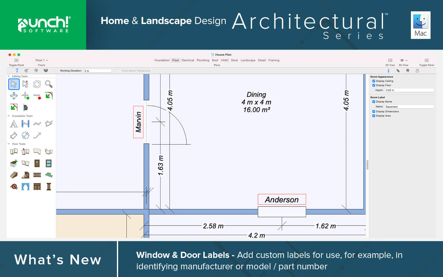 Window and door labels