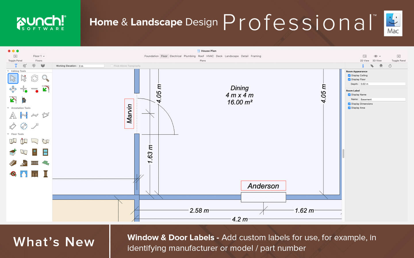 Window and door labels